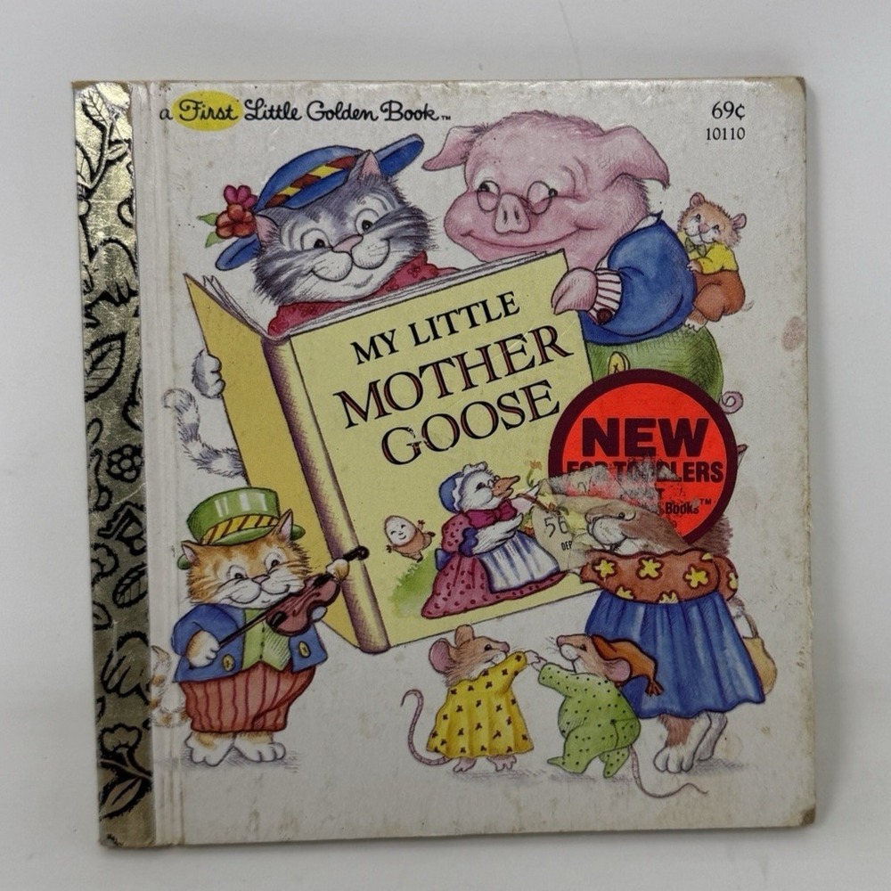 My Little Mother Goose First Little Golden Book Vintage Childrens Book Small